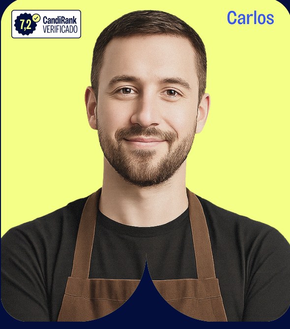 Carlos, perfil verificado CandiRank 7,2
